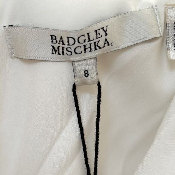 Badgley Mischka Strapless Lace Midi Dress 8 NWT - Picture 7 of 10